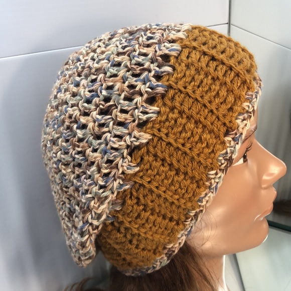 Slouchy hat women or men New hand crochet #361 - Picture 4 of 7